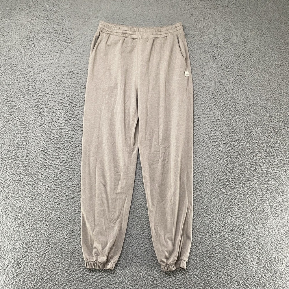 Vuori Boyfriend Joggers Womens XS Oatmeal Soft Jersey Pockets Lounge Gym